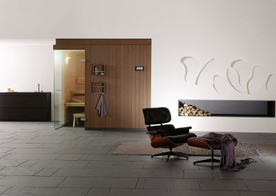 Stylish and sophisticated. The KLAFS "Lounge" sauna