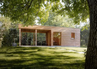 Build outdoors with the KLAFS "outdoor" sauna