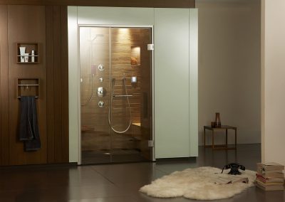 Steam bathing in confined spaces. The KLAFS steam shower
